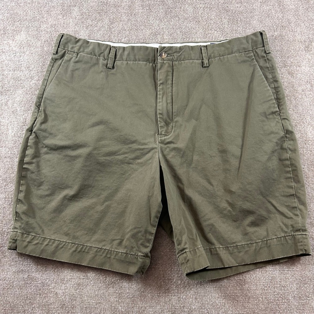 Polo Ralph Lauren Shorts Mens 38 Olive Green Classic Fit Stretch Cotton Chino